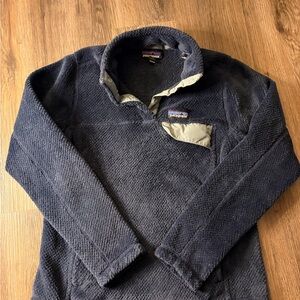 Patagonia Navy Sherpa Fleece Jacket